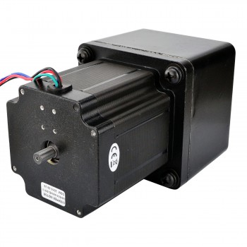 Nema 34 Stepper Motor Bipolar L=97mm w/ Rear Shaft & Gear Ratio 13:1 Spur Gearbox