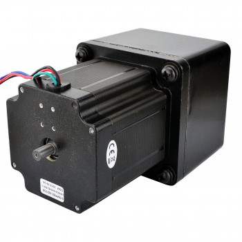 Nema 34 Stepper Motor L=97mm with 13:1 Spur Gearbox 0.14 Deg 4.5Nm 4.0A 2.4V Bipolar Gear Stepper Motor