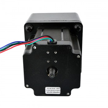 Nema 34 Stepper Motor L=97mm with 13:1 Spur Gearbox 0.14 Deg 4.5Nm 4.0A 2.4V Bipolar Gear Stepper Motor