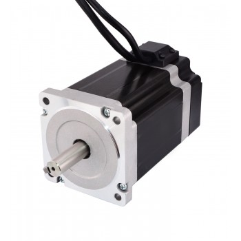 Nema 34 Closed Loop Stepper Motor  Bipolar 1.8 Deg 7.0Nm 4.24A 3.39V with Encoder 1000CPR