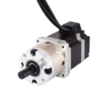 Nema 23 Closed-loop Geared Stepper 1.8 Deg L=56mm 1.25Nm 2.8A 2.6V with 4:1 Encoder 1000CPR