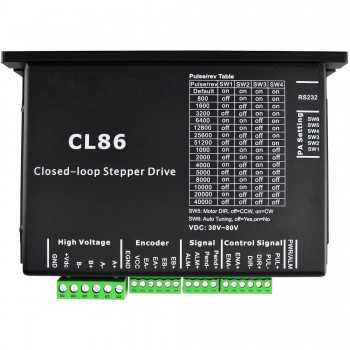 CL86 Closed Loop Stepper Driver 0~8.2A 24~80VDC for Nema 34 Stepper Motor