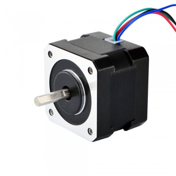 Nema 17 Stepper Motor Bipolar 1.8 Deg 26Ncm (36.8oz.in) 0.4A 12V 42x42x34mm 4 Wires(17HS13-0404S)