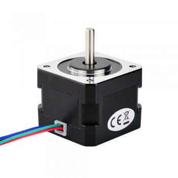 Nema 17 Stepper Motor Bipolar 1.8 Deg 26Ncm (36.8oz.in) 0.4A 12V 42x42x34mm 4 Wires(17HS13-0404S)