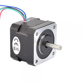 Nema 17 Stepper Motor Bipolar 1.8 Deg 26Ncm (36.8oz.in) 0.4A 12V 42x42x34mm 4 Wires(17HS13-0404S)