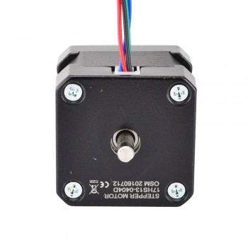 Dual Shaft Nema 17 Stepper Motor Bipolar 1.8 Deg 26Ncm (36.8oz.in) 0.4A 12V 42x34mm 4 Wires