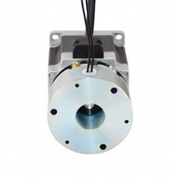 Nema 23 Stepper Motor Bipolar 1.8 Deg 1.26Nm(178oz.in) 2.8A 2.5V with Brake D-Cut Shaft