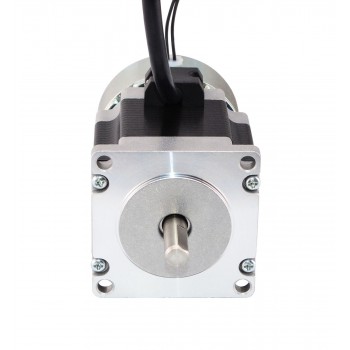 Nema 23 Stepper Motor Bipolar 1.8 Deg 1.26Nm(178oz.in) 2.8A 2.5V with Brake D-Cut Shaft