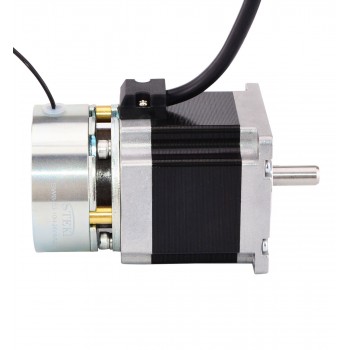 Nema 23 Stepper Motor Bipolar 1.8 Deg 1.26Nm(178oz.in) 2.8A 2.5V with Brake D-Cut Shaft