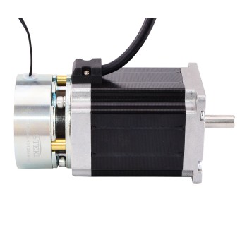 Nema 23 Stepper Motor Bipolar 1.8 Deg 1.9Nm(269oz.in) 2.8A 3.2V with Brake D-Cut Shaft