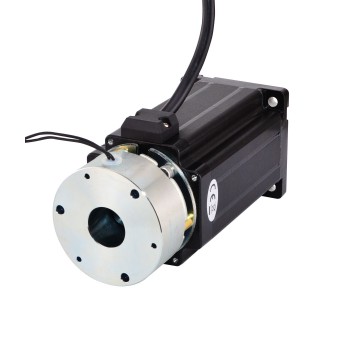 Nema 24 Stepper Motor Bipolar 1.8 Deg 4.0Nm(566 oz.in) 4.24A 2.96V with Brake D-Cut Shaft