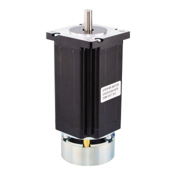 Nema 24 Stepper Motor Bipolar 1.8 Deg 4.0Nm(566 oz.in) 4.24A 2.96V with Brake D-Cut Shaft