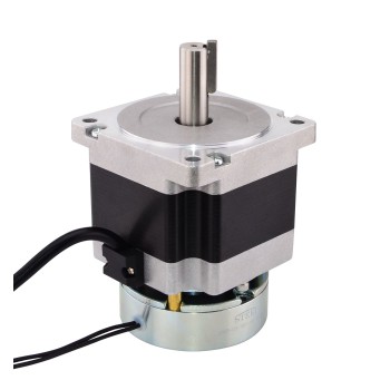 Nema 34 Stepper Motor Bipolar 1.8 Deg 3.4Nm(481.5oz.in) 4.0A 2.8V with Brake Keyway Shaft