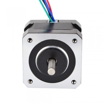 Dual Shaft Nema 17 Stepper Motor Bipolar 1.8 Deg 22Ncm (31oz.in) 1.33A 2.8V 42x33mm 4 Wires