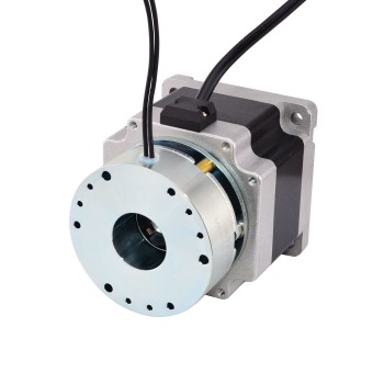 Nema 34 Stepper Motor Bipolar 1.8 Deg 4.5Nm(637oz.in) 5.5A 2.2V with Brake Keyway Shaft