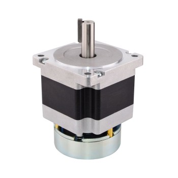 Nema 34 Stepper Motor Bipolar 1.8 Deg 4.5Nm(637oz.in) 5.5A 2.2V with Brake Keyway Shaft