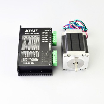 1 Axis Stepper Motor Kit 1.9Nm(269oz.in) 1.8 Deg Nema 23 Stepper Motor & Driver