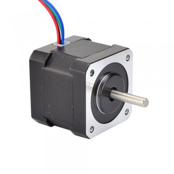 Nema Size 17 Stepper Motor Bipolar 45Ncm (64oz.in) 2A 42x40mm 4 Wires w/ 1m Cable & Connector for DIY 3D Printer CNC Rob
