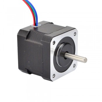 Nema Size 17 Stepper Motor Bipolar 45Ncm (64oz.in) 2.2V 2A 42x40mm 4 Wires for DIY 3D Printer CNC