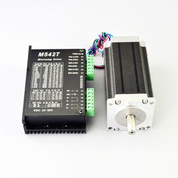 1 Axis Stepper Motor Kit 3.0Nm(425oz.in) 1.8 Deg Nema 23 Stepper Motor & Driver