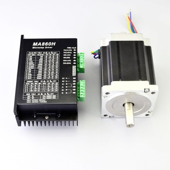 1 Axis Stepper Motor Kit 8.5Ncm(1204oz.in) 1.8 Deg Nema 34 Stepper Motor & Driver