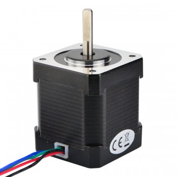 Nema 17 Stepper Motor Bipolar 1.8 Deg 44Ncm (62.3oz.in) 0.85A 5.3V 42x42x48mm 4 Wires