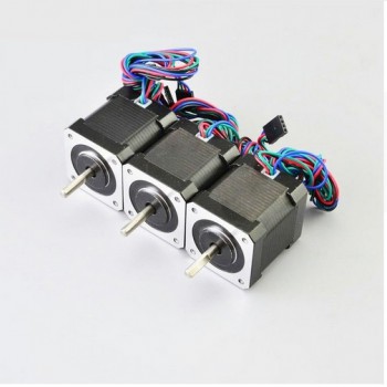 3 PCS Nema 17 Stepper Motor Bipolar 2 Phase 2.8V 59Ncm (84oz.in) 2A 42x48mm 4Wires with 1m Cable & Connector(17HS19-2004S1)