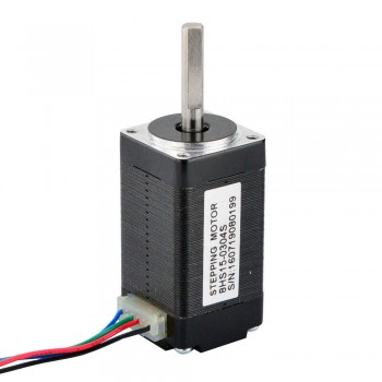 Micro Nema 8 Stepper Motor Bipolar 12V 1.8 Deg 3Ncm (4.25oz.in) 0.3A 20x20x38mm 4 Wires