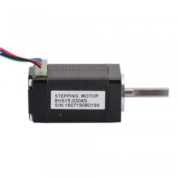 Micro Nema 8 Stepper Motor Bipolar 12V 1.8 Deg 3Ncm (4.25oz.in) 0.3A 20x20x38mm 4 Wires