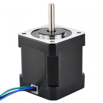 Nema 17 Stepper Motor Bipolar 1.8 Deg 59Ncm (84oz.in) 2A 42x48mm 4 Wires compatible with 3D Printer/CNC