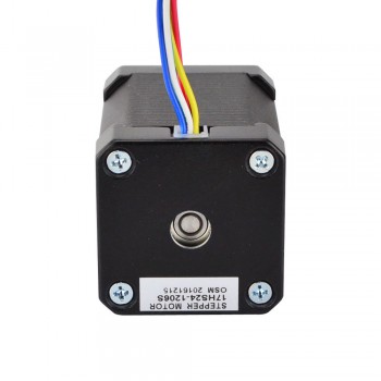 Nema 17 Stepper Motor Unipolar 1.8 Deg 65Ncm (92oz.in) 1.2A 7.2V 42x42x60mm 6 Wires