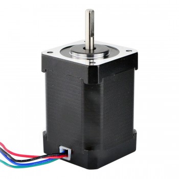 Nema 17 Stepper Motor Bipolar 1.8 Degree 65Ncm (92oz.in) 2.1A 3.36V 42x42x60mm 4 Wires Extruder Motor(17HS24-2104S)