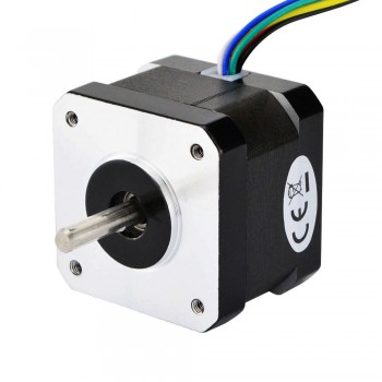 Dual Shaft Nema 17 Stepper Motor Unipolar 0.9 Deg 16Ncm (22.7oz.in) 0.3A 12V 42x34mm 6 Wires