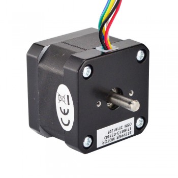 Dual Shaft Nema 17 Stepper Motor Unipolar 0.9 Deg 16Ncm (22.7oz.in) 0.3A 12V 42x34mm 6 Wires