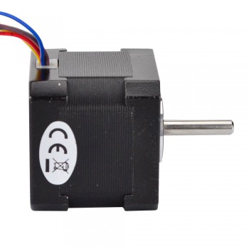 Nema 17 Stepper Motor Unipolar 0.9 Deg 26Ncm (36.8oz.in) 0.4A 12V 42x42x39mm 6 Wires