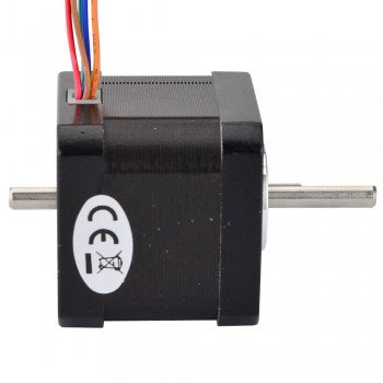 Nema 17 Stepper Motor Unipolar 0.9 Deg 26Ncm (36.8oz.in) 0.4A 12V 42x39mm 6 Wires