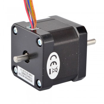 Nema 17 Stepper Motor Unipolar 0.9 Deg 26Ncm (36.8oz.in) 0.4A 12V 42x39mm 6 Wires