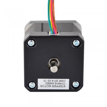 Nema 17 Stepper Motor Unipolar 0.9 Deg 26Ncm (36.8oz.in) 0.4A 12V 42x39mm 6 Wires