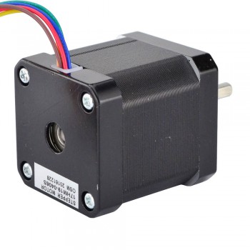 Nema 17 Hybrid Stepper Motor Unipolar 0.9 Deg 32Ncm (45.3oz.in) 0.4A 12V 42x42x48mm 6 Wires