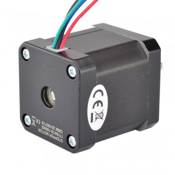 Nema 17 Stepper Motor Bipolar 0.9 Deg 44Ncm (62.3oz.in) 1.68A 2.8V 42x42x47mm 4 Wires