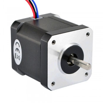 Nema 17 Stepper Motor Bipolar 0.9 Deg 44Ncm (62.3oz.in) 1.68A 2.8V 42x42x47mm 4 Wires