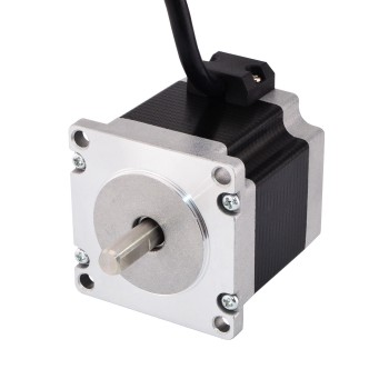 Dual Shaft Nema 23 Stepper Motor Bipolar 0.9 Deg 0.9Nm (127.5oz.in) 0.38A 57x57x51mm 4 Wires