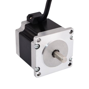 Dual Shaft Nema 23 Stepper Motor Bipolar 0.9 Deg 0.9Nm (127.5oz.in) 0.38A 57x57x51mm 4 Wires