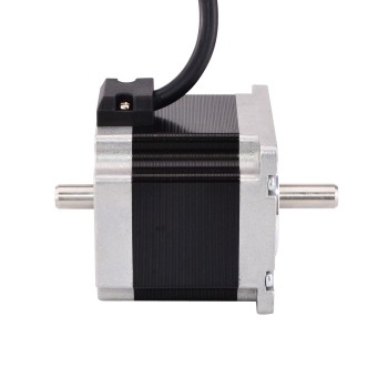 Dual Shaft Nema 23 Stepper Motor Bipolar 0.9 Deg 0.9Nm (127.5oz.in) 0.38A 57x57x51mm 4 Wires