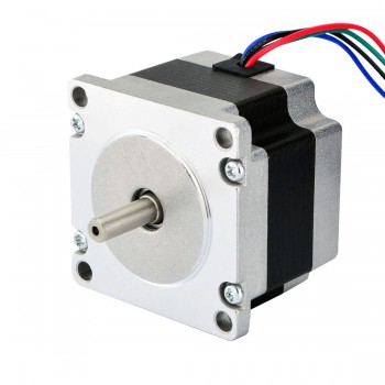 Dual Shaft Nema 23 Stepper Motor Bipolar 1.8 Deg 0.55Nm (78oz.in) 2.8A 2V 57x57x41mm 4 Wires