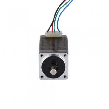 Small Dual Shaft Nema 8 Stepper Motor Bipolar 1.8 Deg 0.6A 6V 4Ncm (5.7oz.in) 0.6A 6V 4 Wires