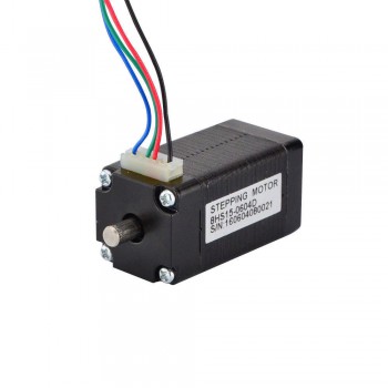 Small Dual Shaft Nema 8 Stepper Motor Bipolar 1.8 Deg 0.6A 6V 4Ncm (5.7oz.in) 0.6A 6V 4 Wires