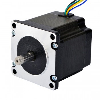 Dual Shaft Nema 23 Stepper Motor Unipolar 1.8 Deg 90Ncm (127.5oz.in) 1A 7.4V 57x56mm 6 Wires