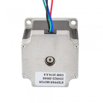 Nema 23 Stepper Motor Bipolar 1.8 Deg 1.26Nm (178.4oz.in) 2.8A 2.5V 57x57x56mm 4 Wires (23HS22-2804S）CNC Stepping Motor DIY CNC Mill