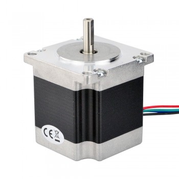 Nema 23 Stepper Motor Bipolar 1.8 Deg 1.26Nm (178.4oz.in) 2.8A 2.5V 57x57x56mm 4 Wires (23HS22-2804S）CNC Stepping Motor DIY CNC Mill